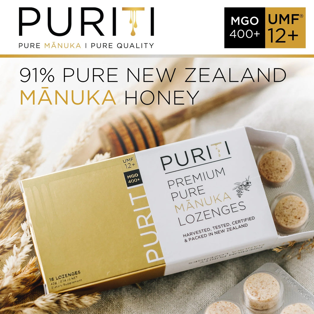 PURITI Manuka Honey UMF 12+ 1000g 2個 MANUKA HONEY LOZENGES UMF 12+ – PURITI Brunei
